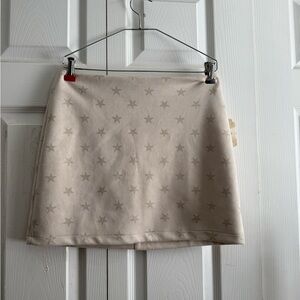 Altar'd State Beige Star A-Line Skirt